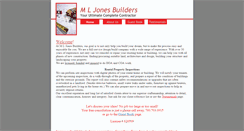Desktop Screenshot of mljonesbuilders.com