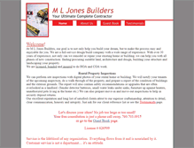 Tablet Screenshot of mljonesbuilders.com